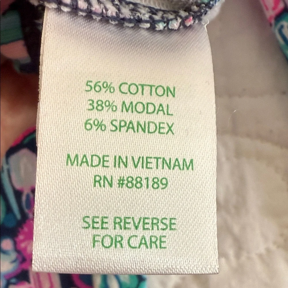 Lilly Pulitzer Kids Leggings - Pink and Blue Floral